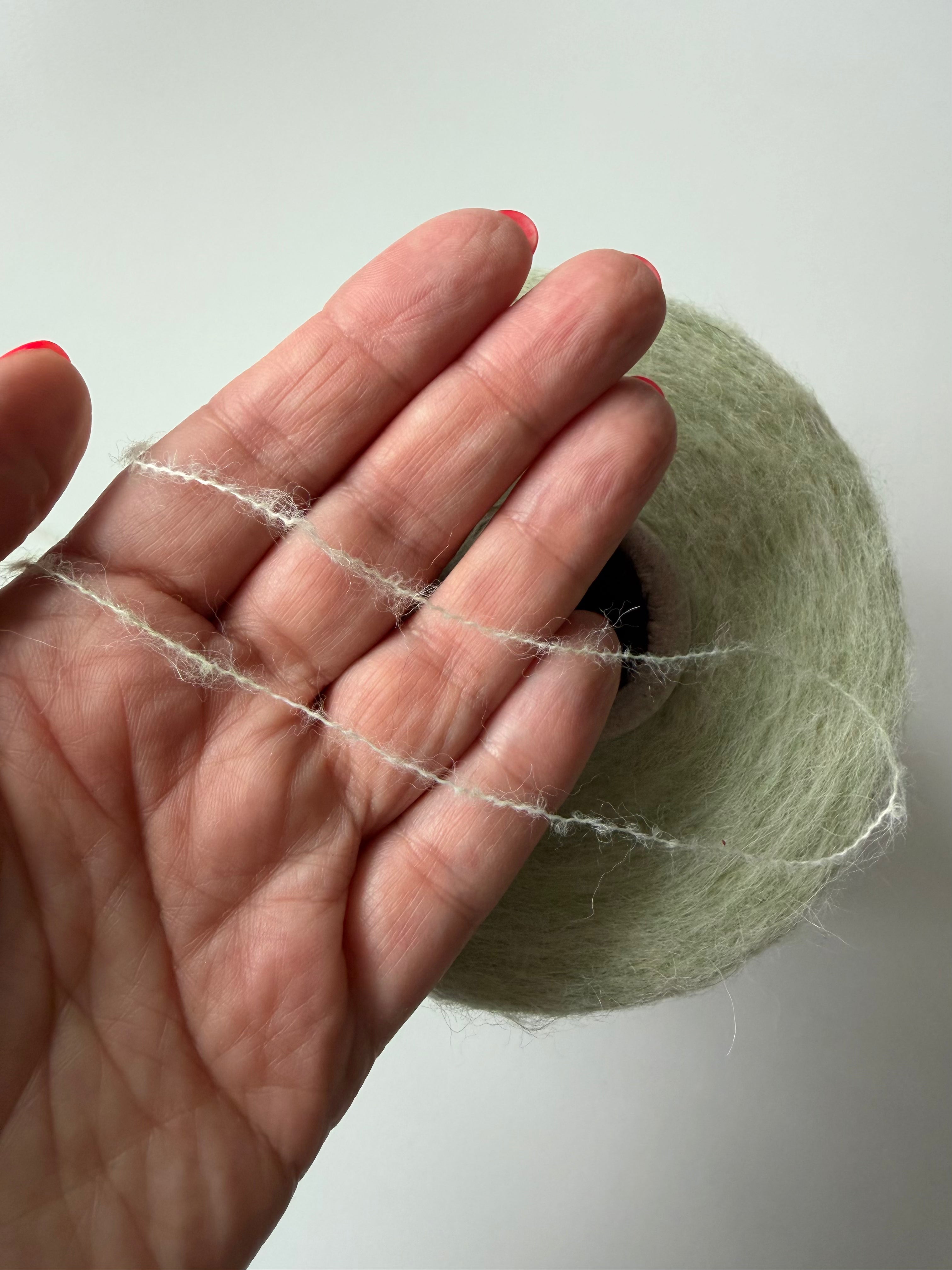 Hircus Filati Alpaca blend light green
