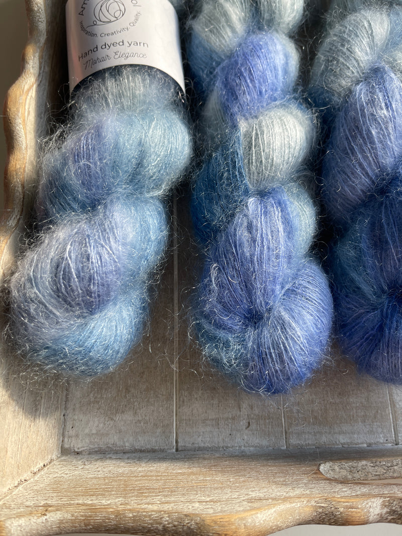 Mohair Elegance: Sky Reflection