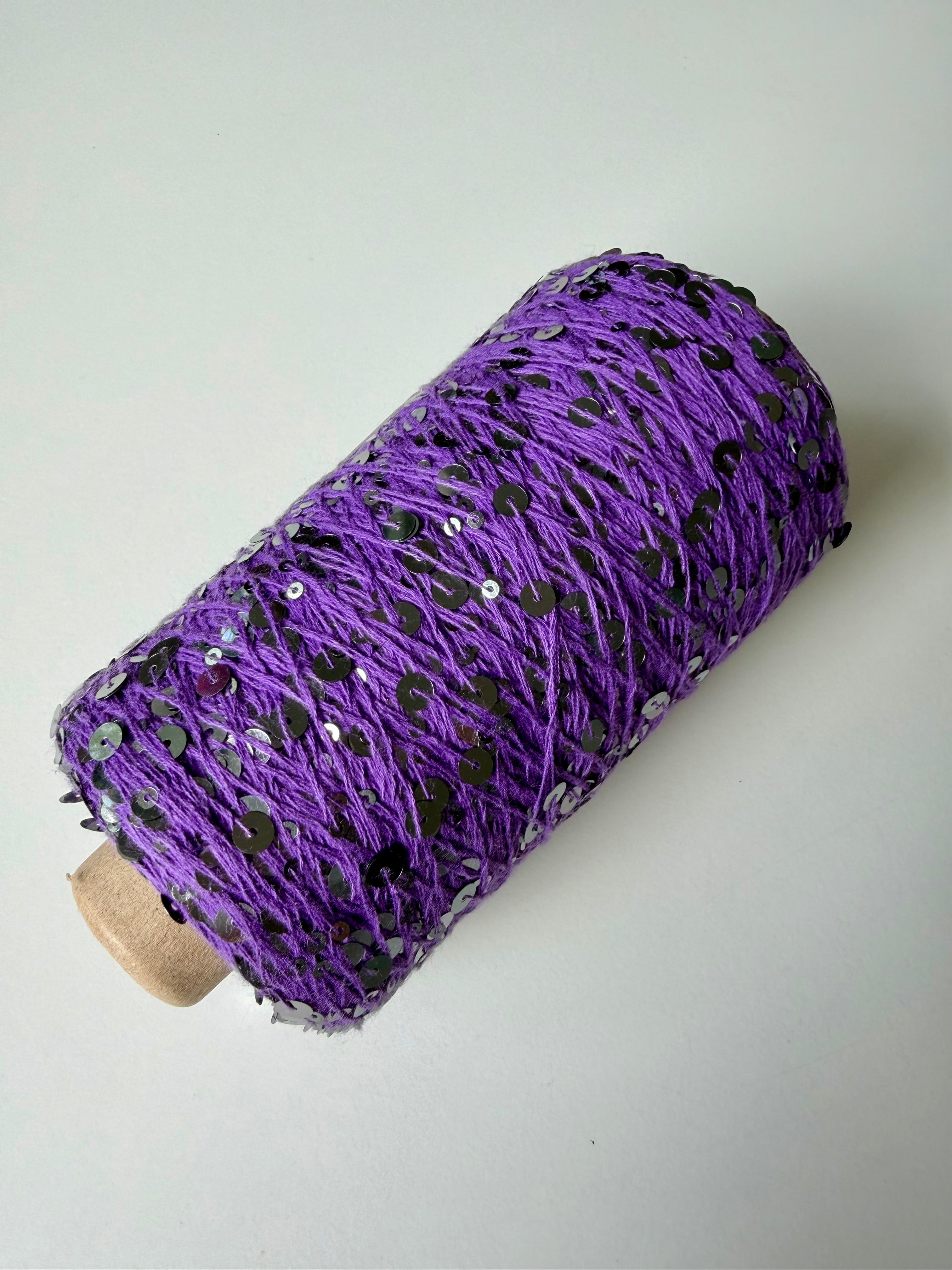 Shine Pail, Royal Sequins 6 mm, Purple, 200 gr