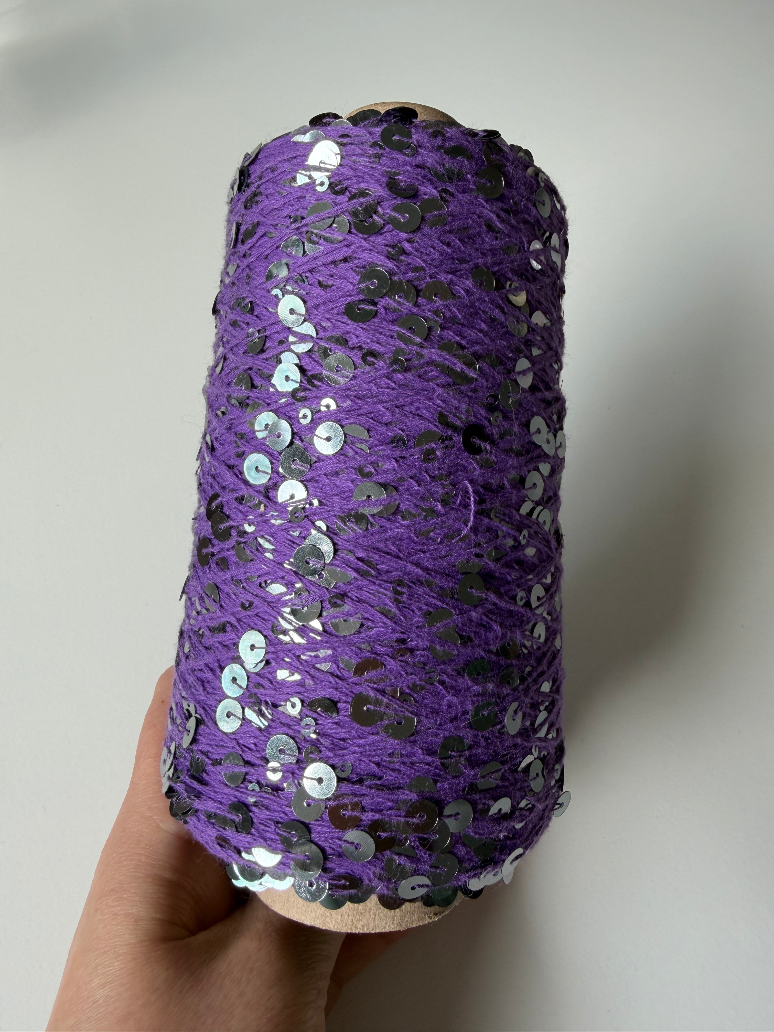 Shine Pail, Royal Sequins 6 mm, Purple, 200 gr