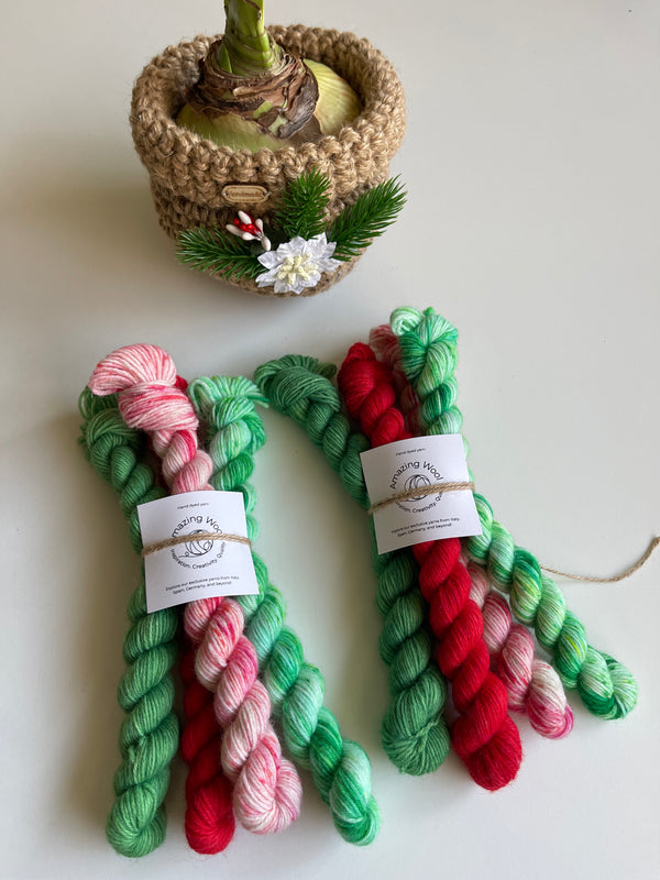 Mini Skein Set: Christmas Edition