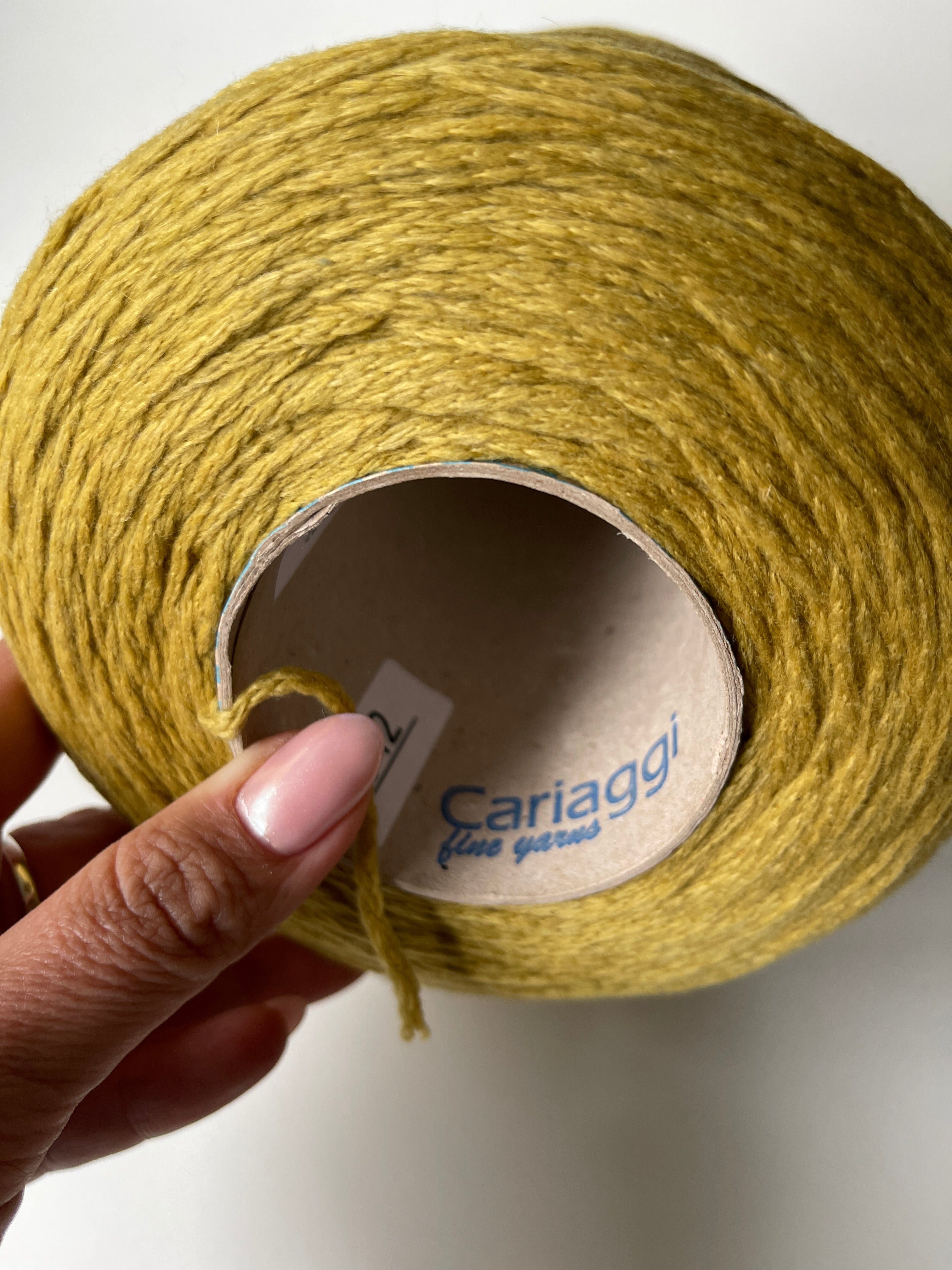 Piuma Cariaggi 100% Italian Cashmere, Mustard, 50 gr