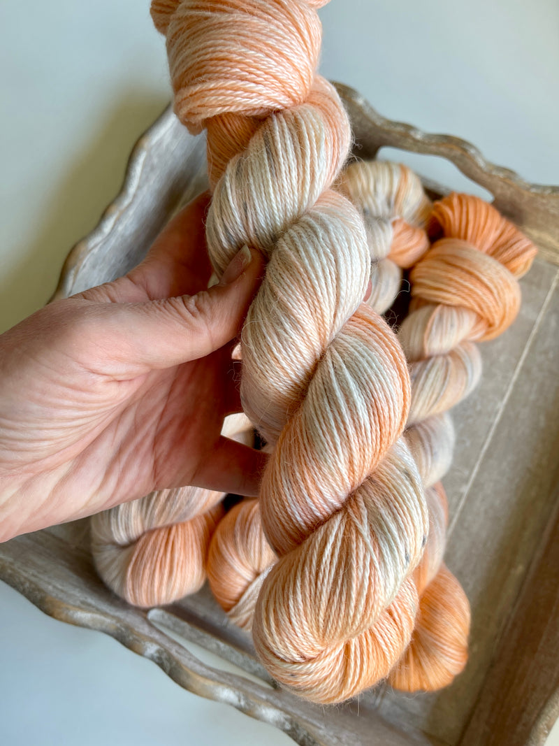 Alpaca silk: Apricot Fog