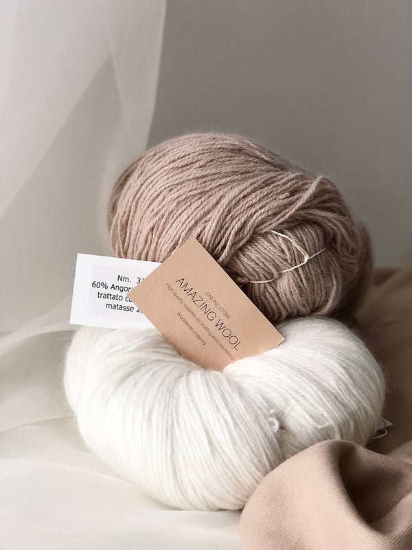 Angora 60/40 Italy (beige in 200 g skeins)