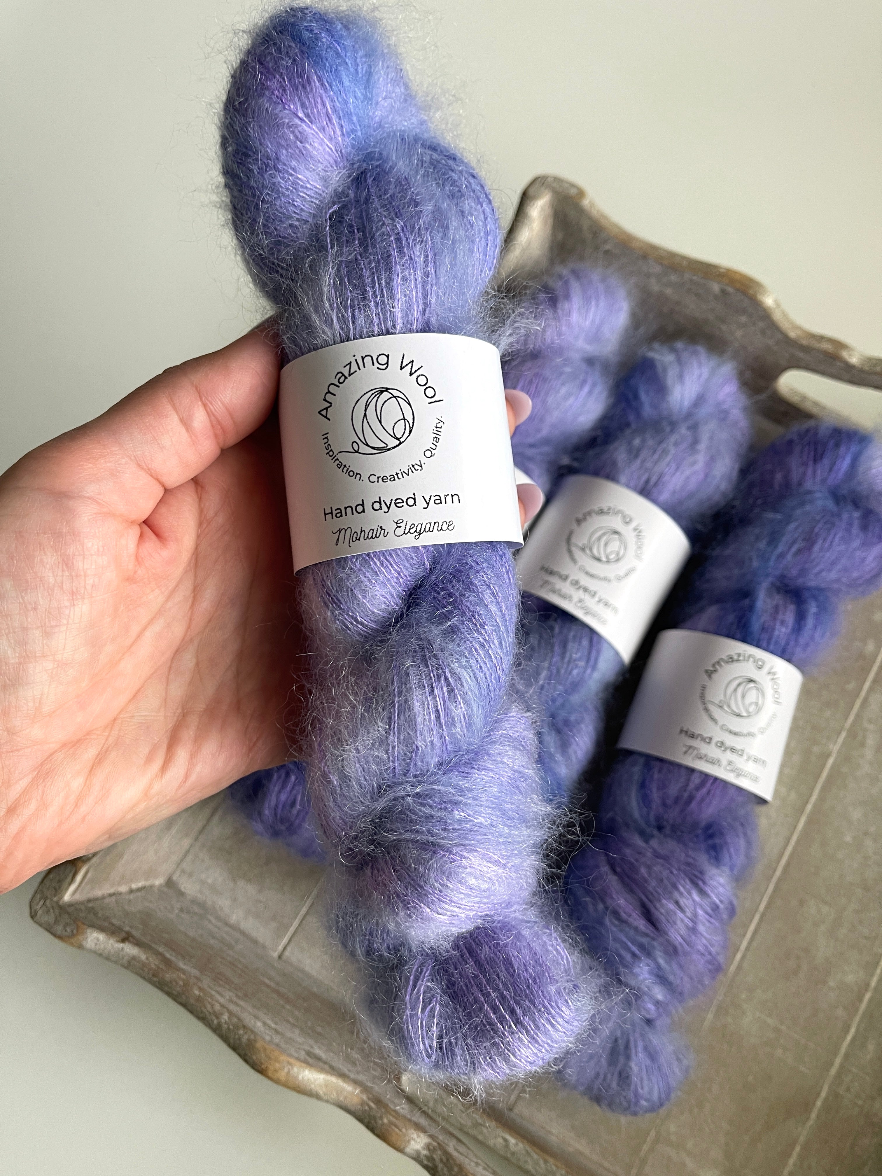 Mohair Elegance: Wisteria
