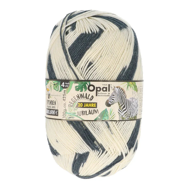 Opal Regenwald 6-ply 1450 Zebra