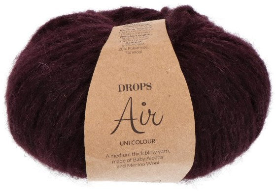 DROPS Air Uni Colour 58 dark grape