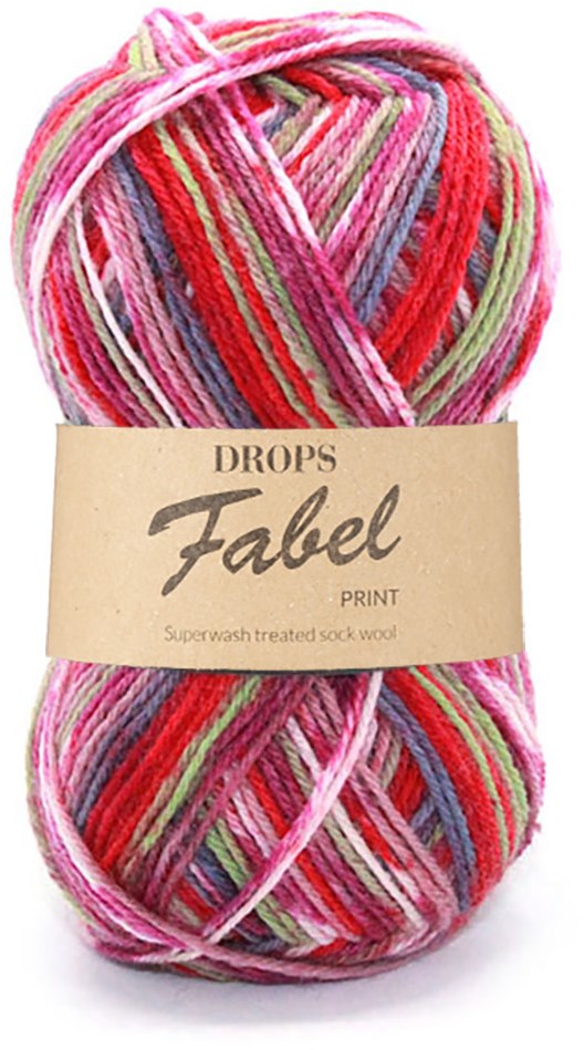 DROPS Fabel Print 911 picnic