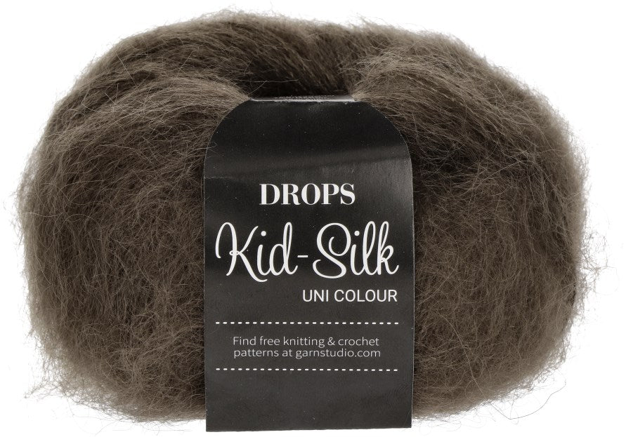 DROPS Kid-Silk Uni Colour 15 dark brown
