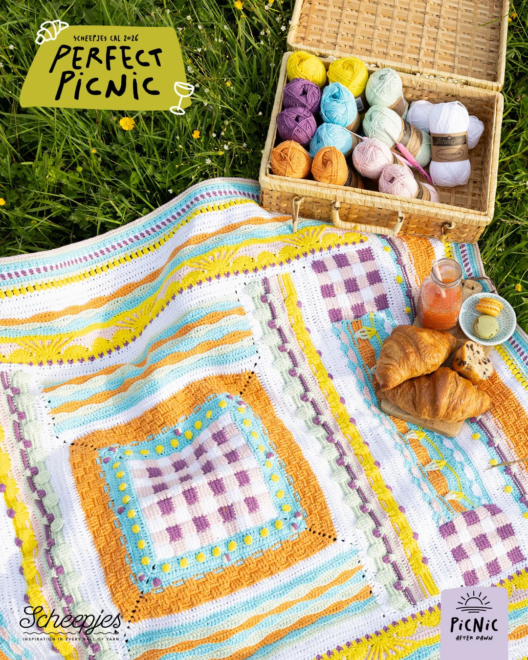 Scheepjes CAL 2026 kit Cotton Create DK -  Perfect Picnic After Dawn