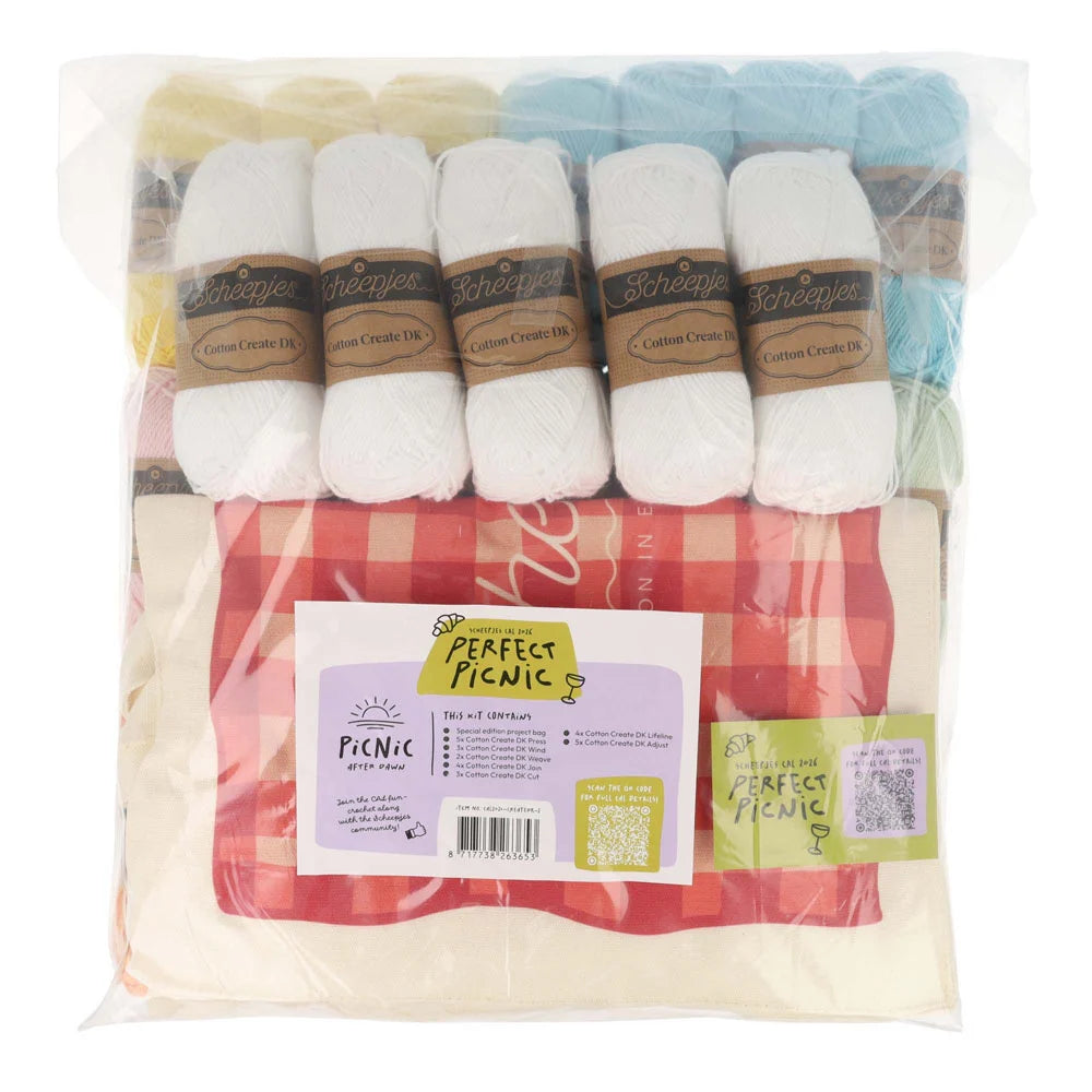 Scheepjes CAL 2026 kit Cotton Create DK -  Perfect Picnic After Dawn