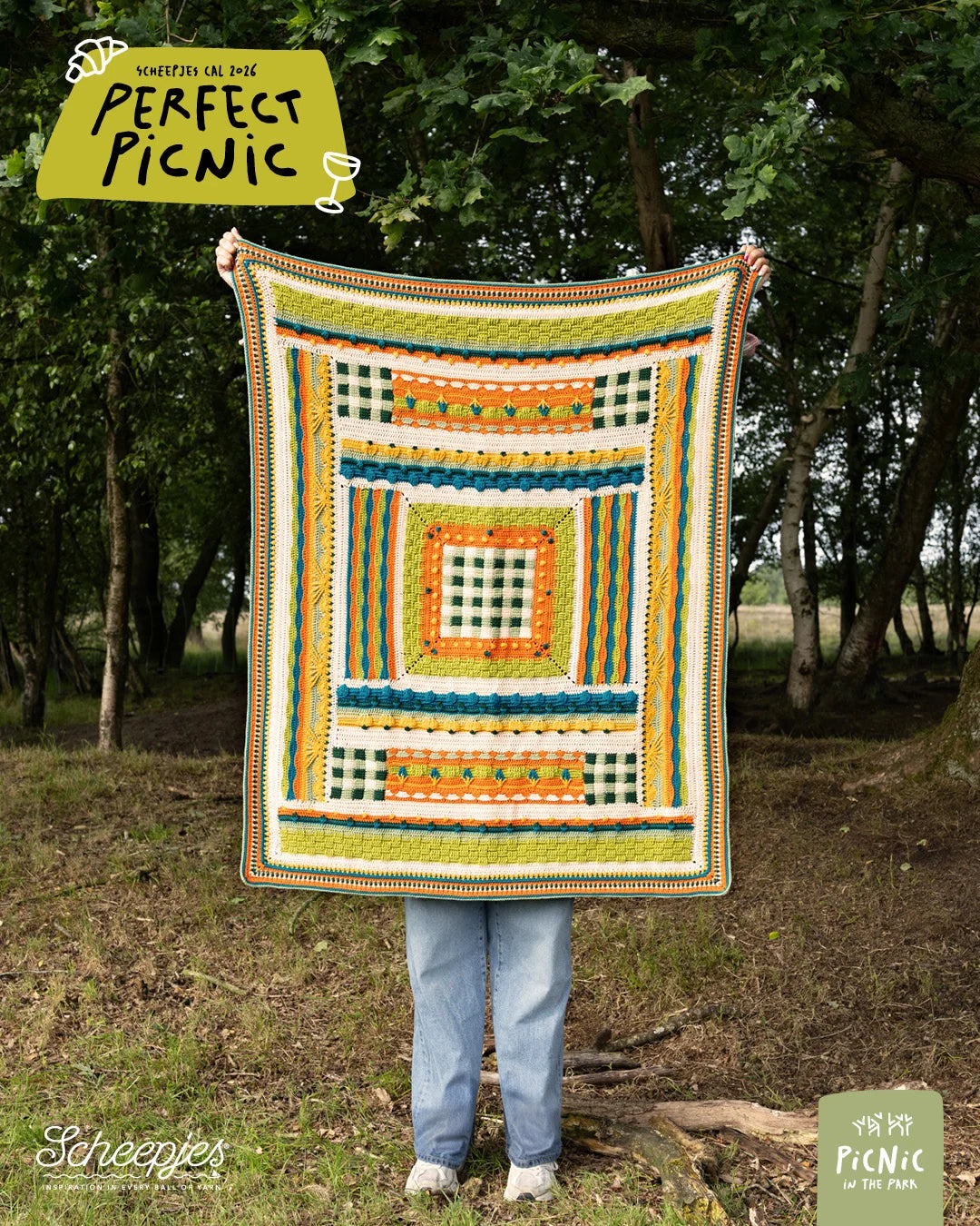 Scheepjes CAL 2026 kit Cotton Create DK -  Perfect Picnic In the park