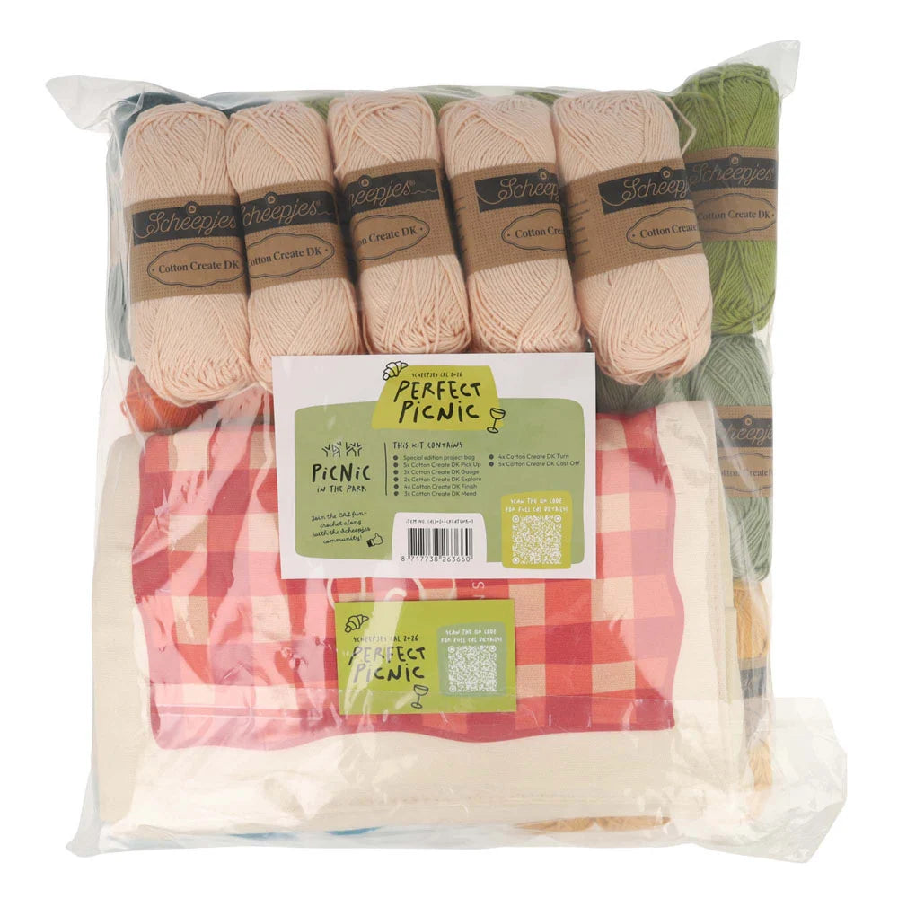 Scheepjes CAL 2026 kit Cotton Create DK -  Perfect Picnic In the park