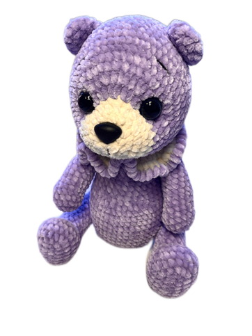 Crochet KIT (YARN + PDF) "Bear with a collar"