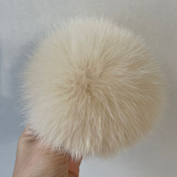 Luxury Fur Pom Pom 100% Natural Fox (beige)