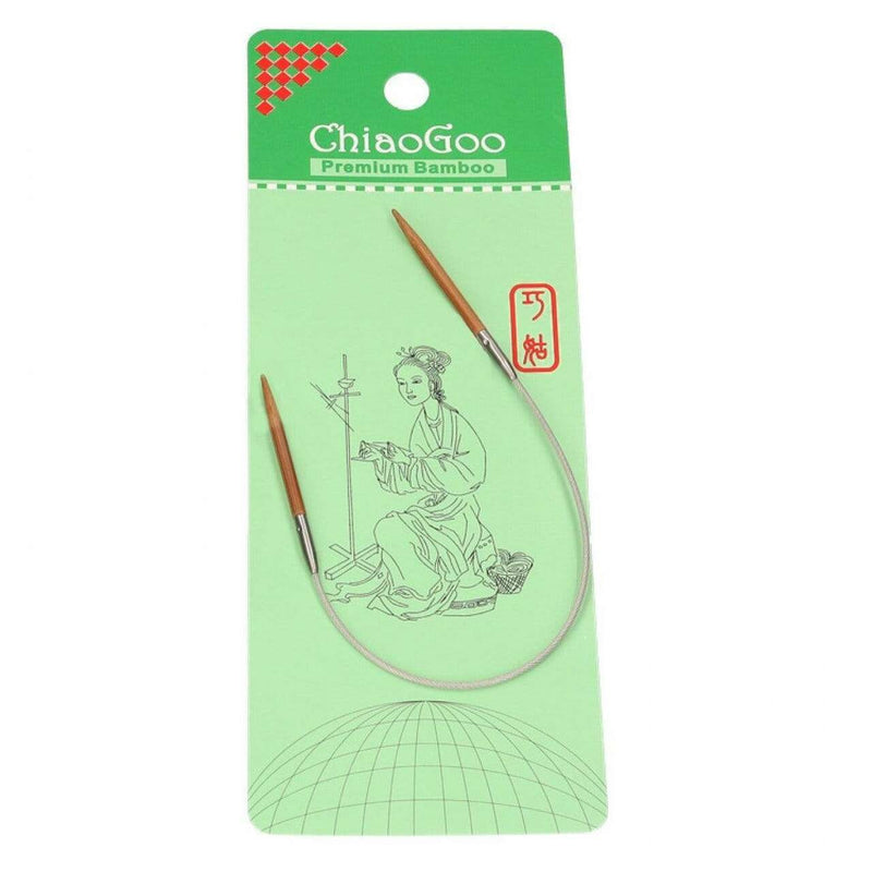 ChiaoGoo Bamboo circular knitting needles 40 cm